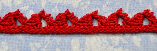 Puntilla N°48 en tejido a crochet