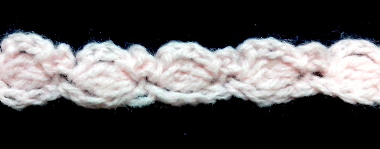 Puntilla Nº4 en tejido a crochet