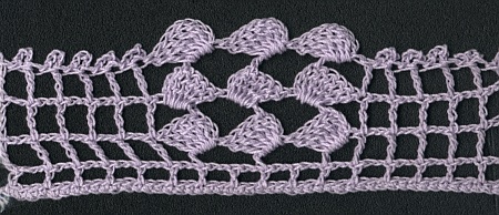 Puntilla N°46 en tejido a crochet