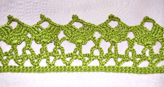 Puntilla N°52 en tejido a crochet