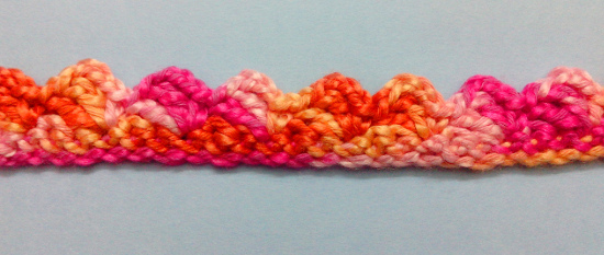 Puntilla Nº2 en tejido a crochet