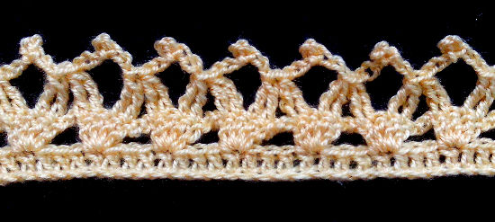Puntilla N°23 en tejido a crochet
