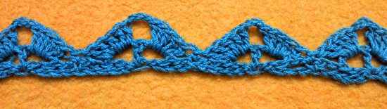 Puntilla N°25 en tejido a crochet