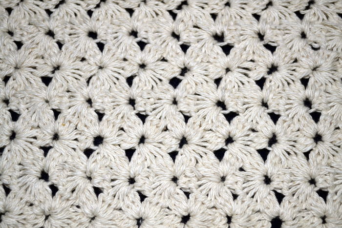 Punto Puntojazmin tradicional tejido a crochet