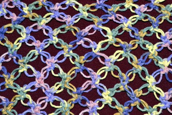 Punto puntosalomon 1 tejido a crochet