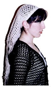 Chalina calada tejida a crochet
