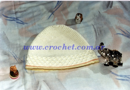 Gorro para bebe tejido a crochet