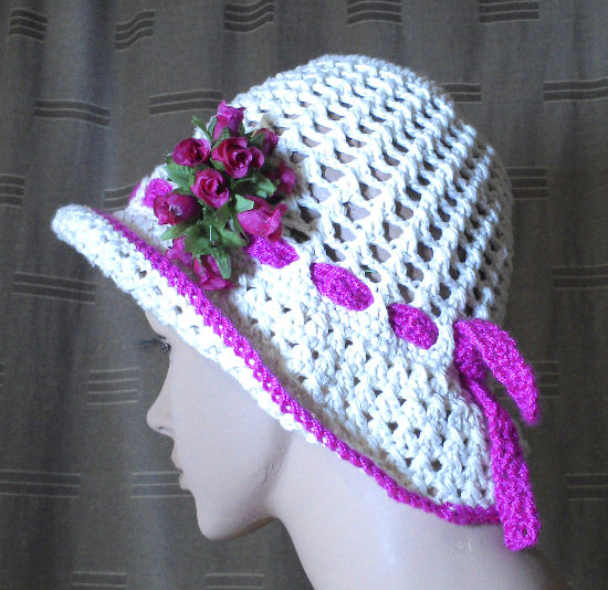 Sombrero tejido a crochet