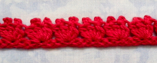 Puntilla Nº3 en tejido a crochet