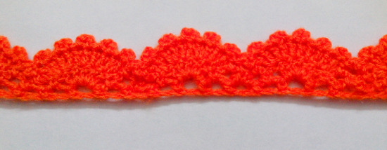 Puntilla N°13 en tejido a crochet