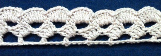 Puntilla N°43 en tejido a crochet