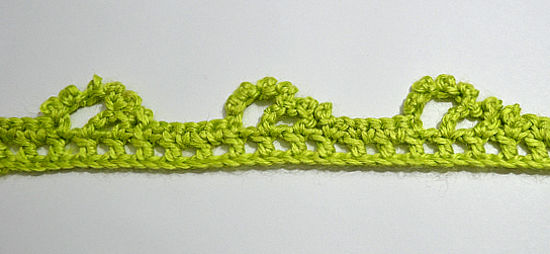 Puntilla N°44 en tejido a crochet