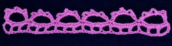 Puntilla N°49 en tejido a crochet