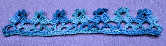 Puntilla N°50 en tejido a crochet