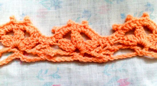 Puntilla N°59 en tejido a crochet
