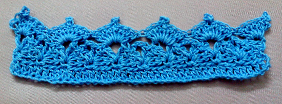 Puntilla N°14 en tejido a crochet