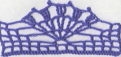 Puntilla Nº1 en tejido a crochet
