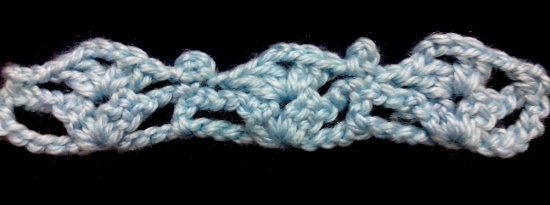 Puntilla N°15 en tejido a crochet