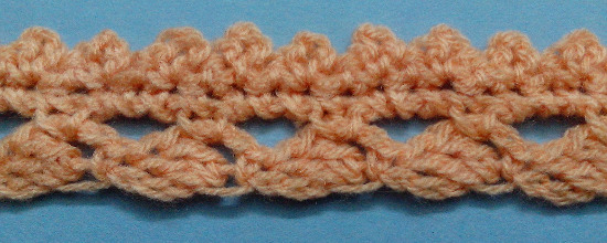 Puntilla N°10 en tejido a crochet