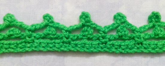 Puntilla N°16 en tejido a crochet