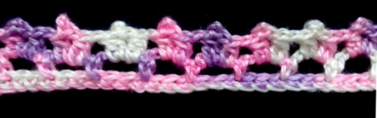 Puntilla N°17 en tejido a crochet