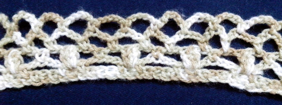 Puntilla N°8 en tejido a crochet