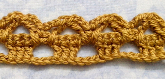 Puntilla N°20 en tejido a crochet