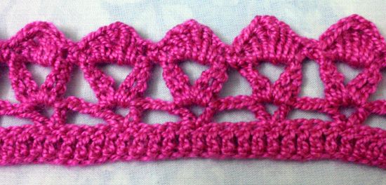 Puntilla N°24 en tejido a crochet