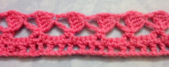 Puntilla N°35 en tejido a crochet