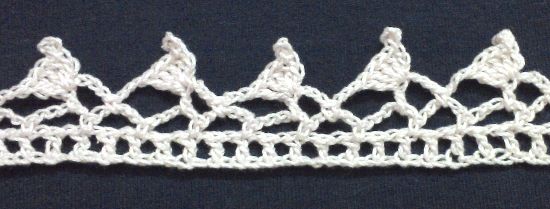 Puntilla N°36 en tejido a crochet