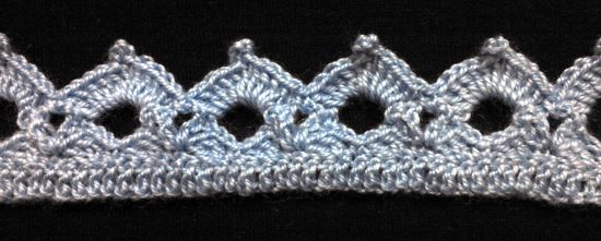 Puntilla N°38 en tejido a crochet