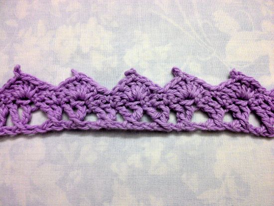 Puntilla N°28 en tejido a crochet