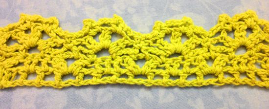 Puntilla N°29 en tejido a crochet