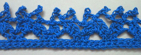 Puntilla N°31 en tejido a crochet