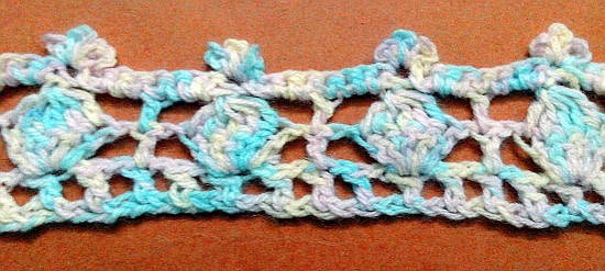 Puntilla Nº6 en tejido a crochet