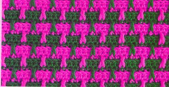 Punto 16 tejido a crochet