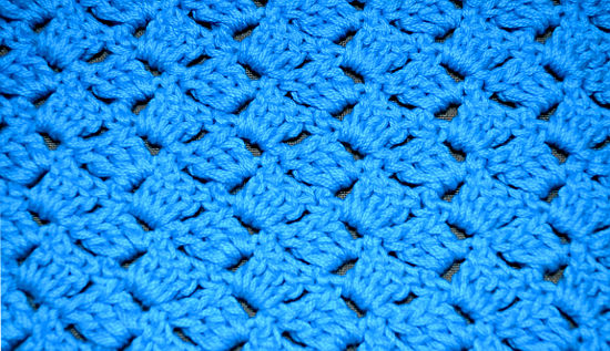 Punto Pamelitas Acostadas tejido a crochet