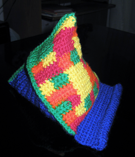 Almohadilla sola para smartphones tejida a crochet