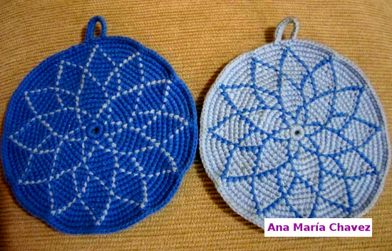Foto del tejido a crochet de Ana María Chavez