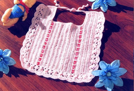 babero en Tejido Crochet