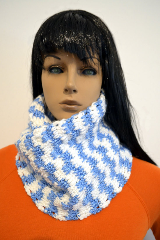 Bufanda infinita en tejido crochet