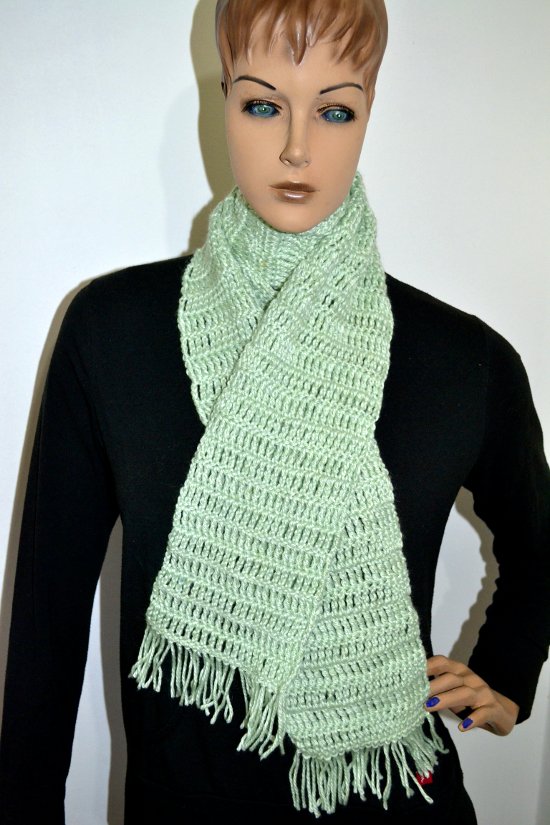 Bufanda primer labor a crochet