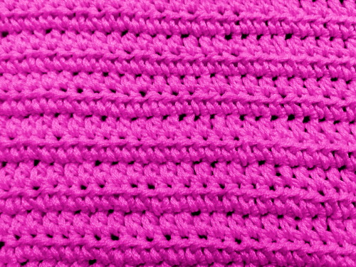 Punto en tejido crochet