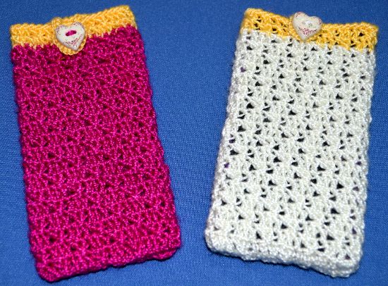 Funda para teléfono móvil en tejido crochet