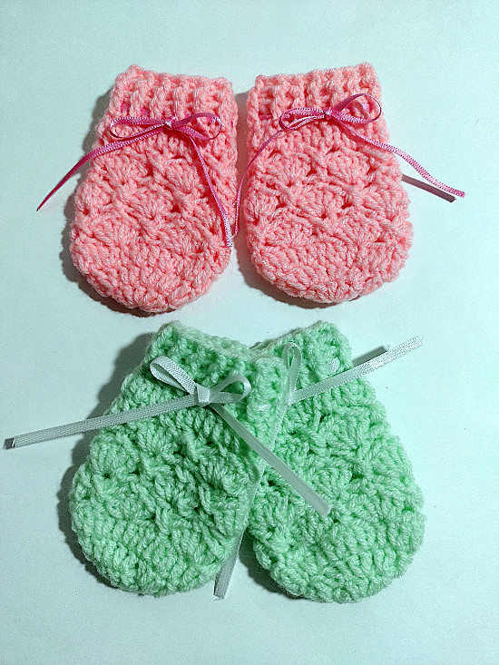 Manoplas para Crochet o Ganchillo