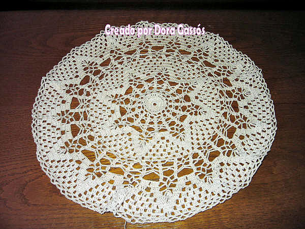 Foto del tejido a crochet de Dora