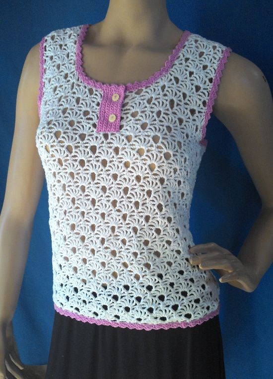 Musculosa de on sale crochet para mujer