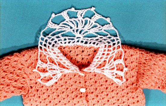 Detalle cuello a crochet