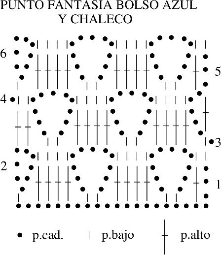 croquis 2 chaleco crochet
