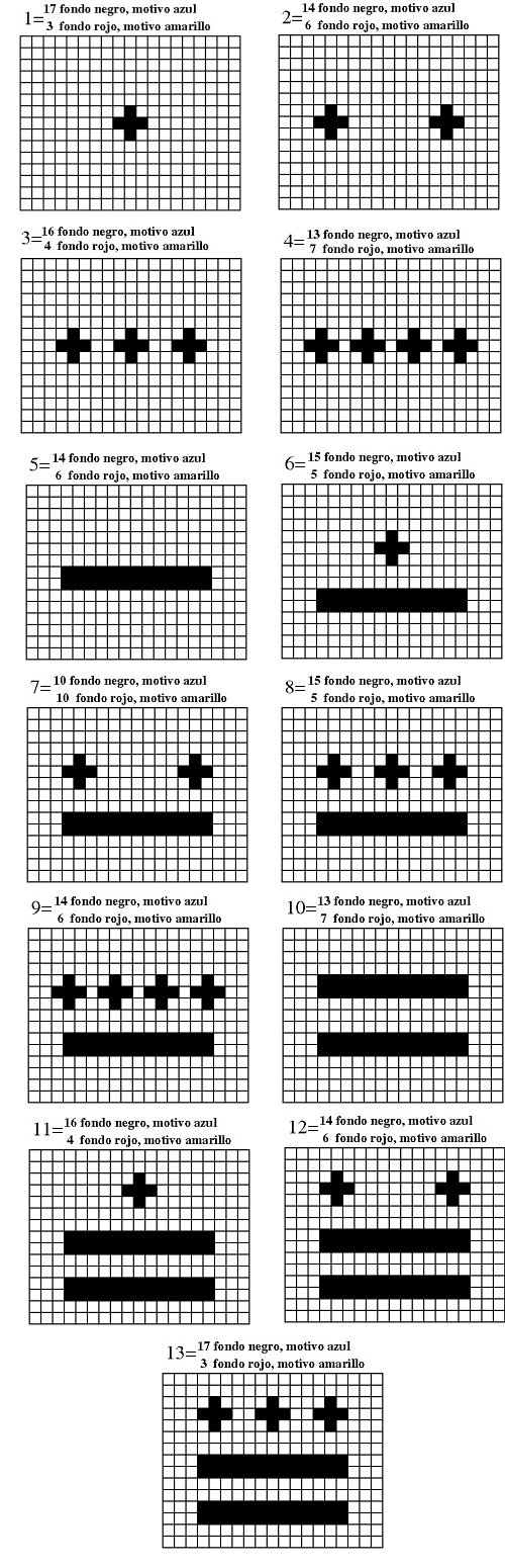 croquis Dias Tzolkin a crochet